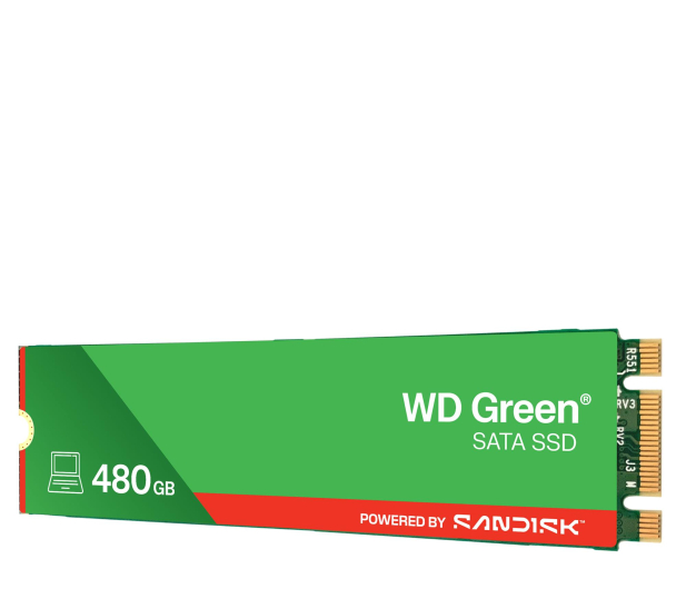 Sandisk 480GB M.2 SATA SSD Green - 1106868 - zdjęcie 2